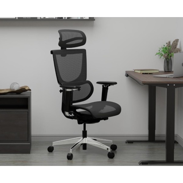 Фото - Крісло офісне Mealux S8 Air Black (HF-S8P M/B)